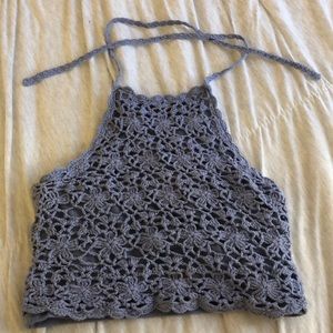 Lilac Halter Crop Top